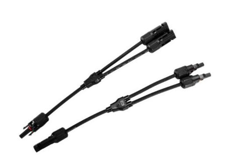 CONECTOR MC4 - 2 EN 1 (TIPO Y) PAR MACHO Y HEMBRA
