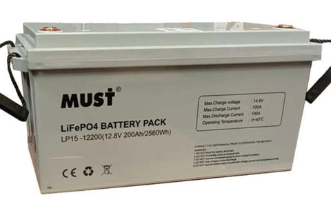 BATERIA LITIO 12.8V 200AH MUST