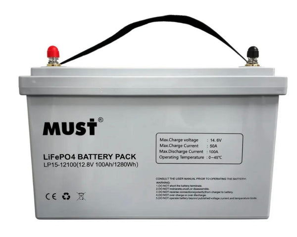 BATERIA LITIO 12.8V 100AH MUST