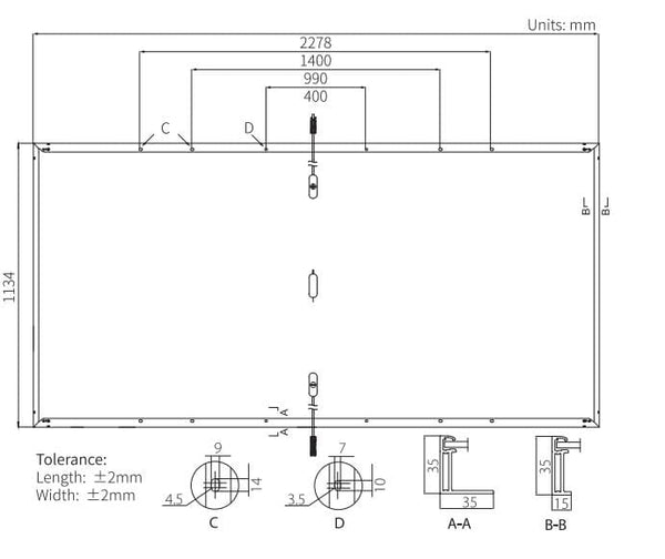 PANEL SOLAR 585W 48V MONOCRISTALINO LONGI